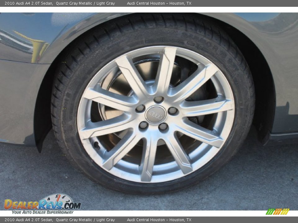2010 Audi A4 2.0T Sedan Quartz Gray Metallic / Light Gray Photo #4