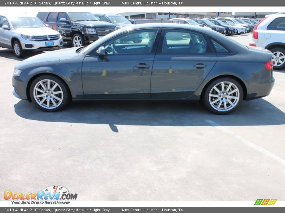 2010 Audi A4 2.0T Sedan Quartz Gray Metallic / Light Gray Photo #5