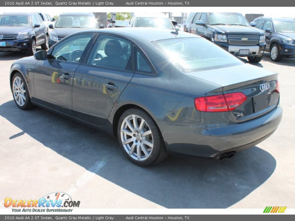 2010 Audi A4 2.0T Sedan Quartz Gray Metallic / Light Gray Photo #7