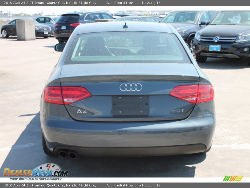 2010 Audi A4 2.0T Sedan Quartz Gray Metallic / Light Gray Photo #8