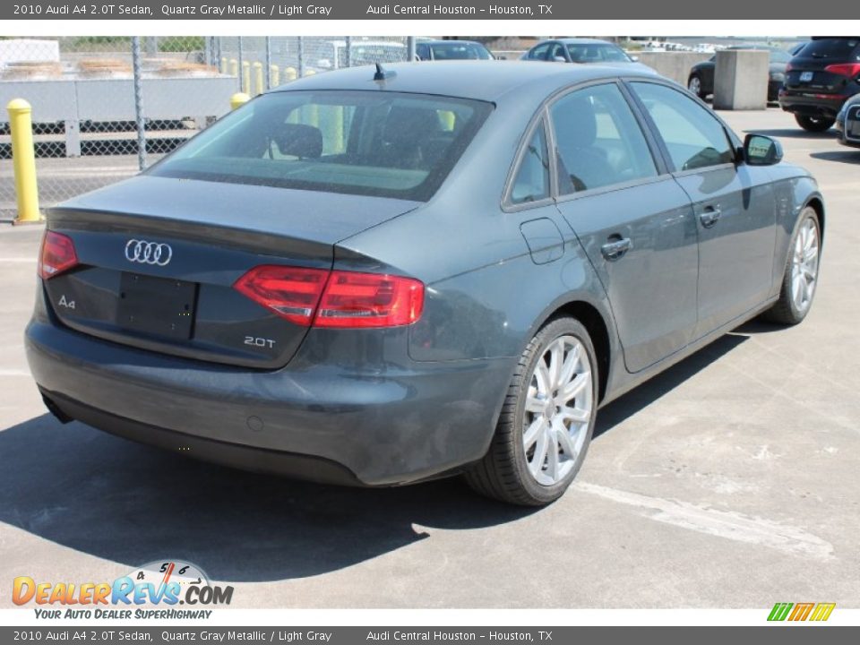 2010 Audi A4 2.0T Sedan Quartz Gray Metallic / Light Gray Photo #9
