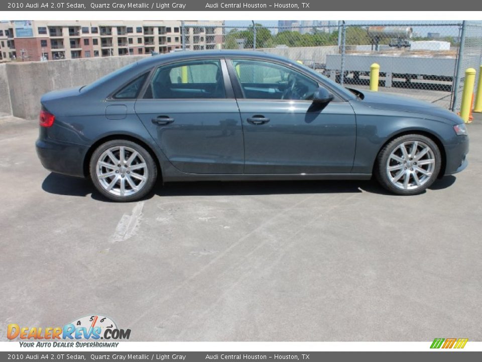 2010 Audi A4 2.0T Sedan Quartz Gray Metallic / Light Gray Photo #10