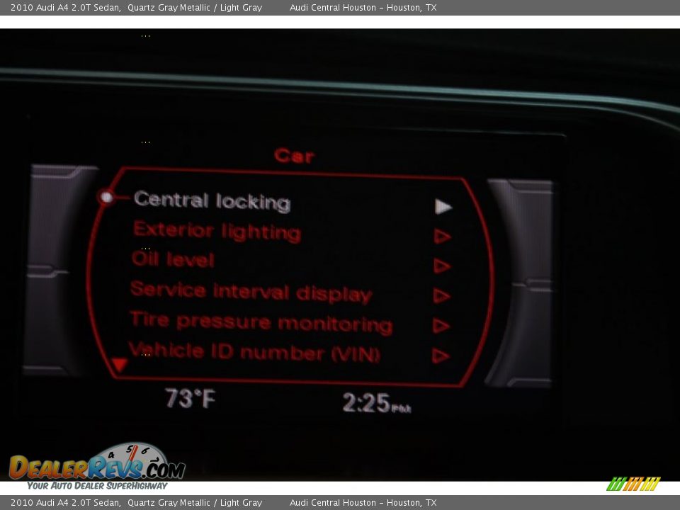 2010 Audi A4 2.0T Sedan Quartz Gray Metallic / Light Gray Photo #24