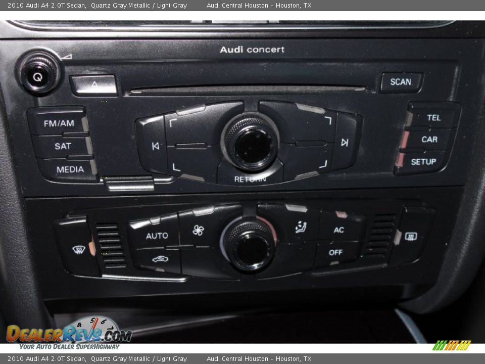 2010 Audi A4 2.0T Sedan Quartz Gray Metallic / Light Gray Photo #25