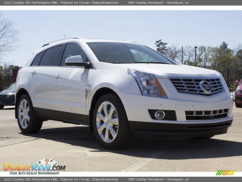 2013 Cadillac SRX Performance FWD Platinum Ice Tricoat / Shale/Brownstone Photo #1