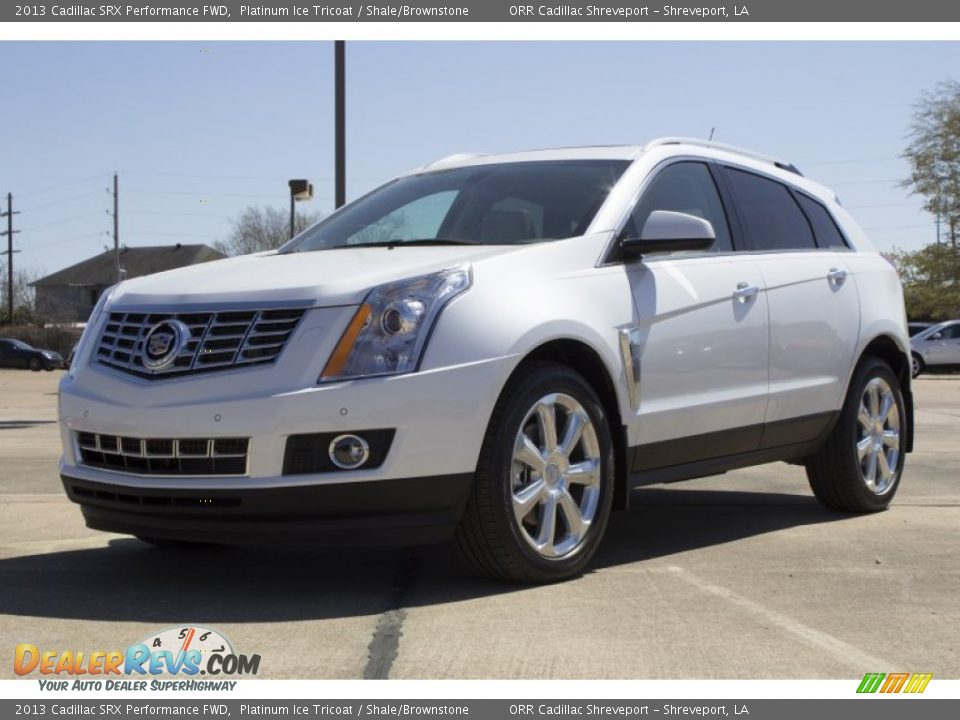 2013 Cadillac SRX Performance FWD Platinum Ice Tricoat / Shale/Brownstone Photo #2