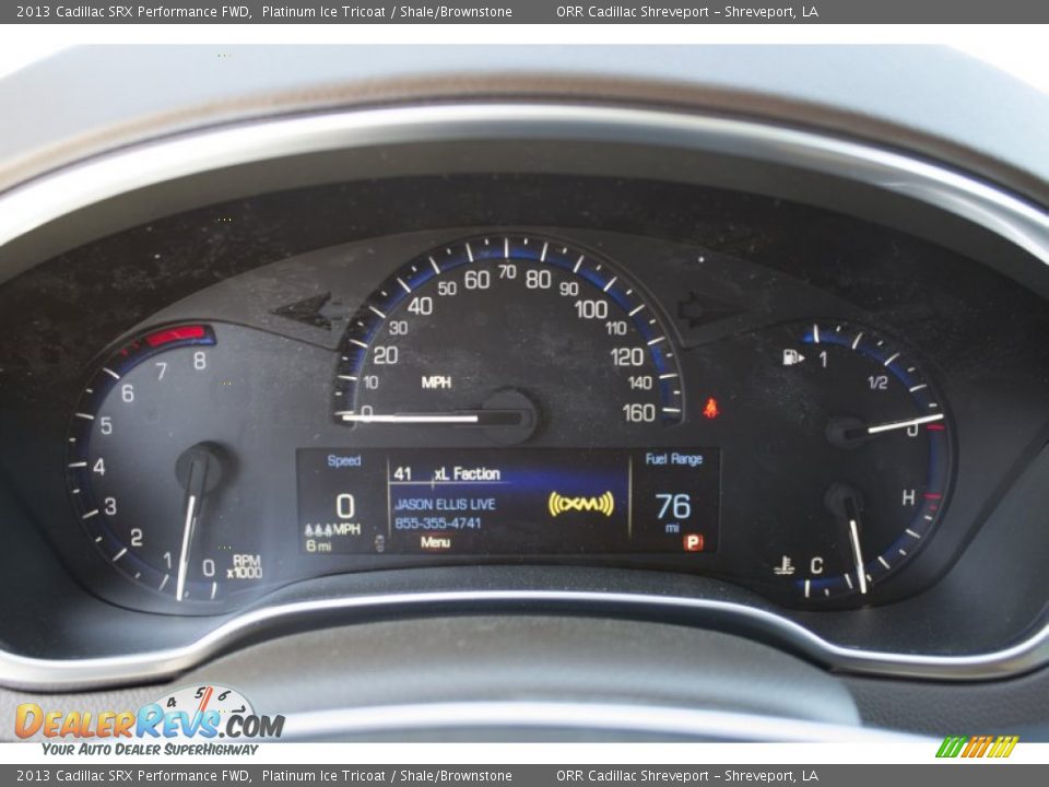 2013 Cadillac SRX Performance FWD Platinum Ice Tricoat / Shale/Brownstone Photo #13