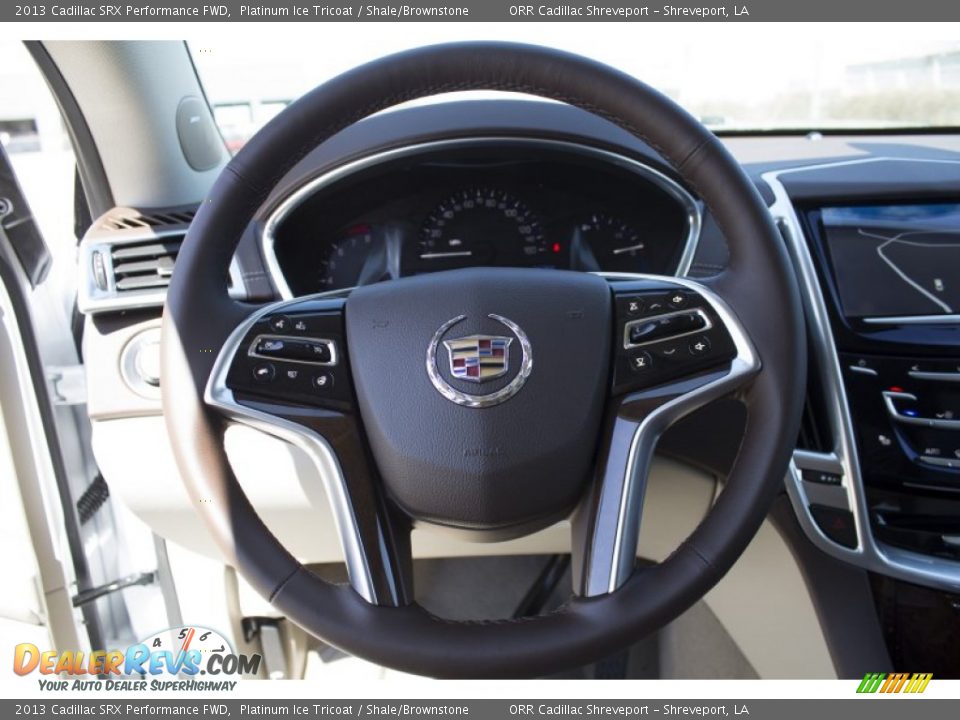 2013 Cadillac SRX Performance FWD Platinum Ice Tricoat / Shale/Brownstone Photo #14