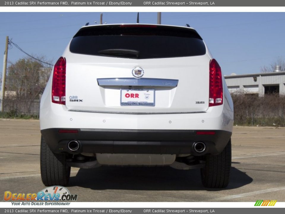2013 Cadillac SRX Performance FWD Platinum Ice Tricoat / Ebony/Ebony Photo #8