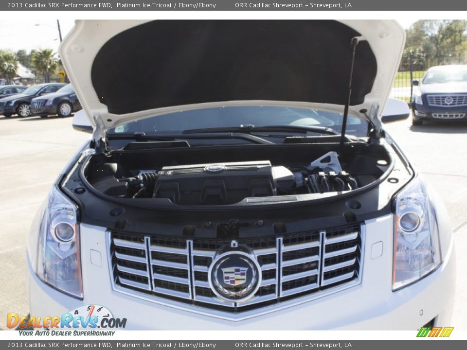 2013 Cadillac SRX Performance FWD Platinum Ice Tricoat / Ebony/Ebony Photo #10