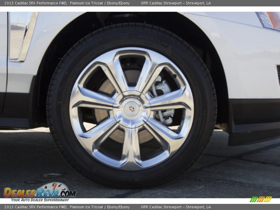 2013 Cadillac SRX Performance FWD Platinum Ice Tricoat / Ebony/Ebony Photo #12