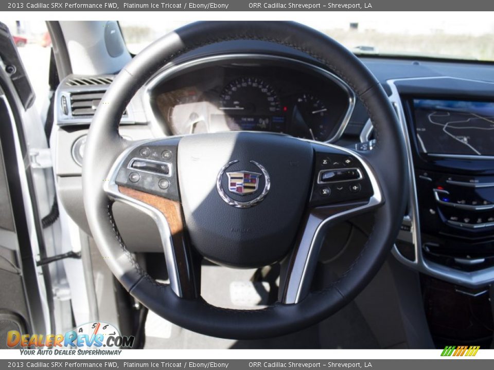 2013 Cadillac SRX Performance FWD Platinum Ice Tricoat / Ebony/Ebony Photo #14