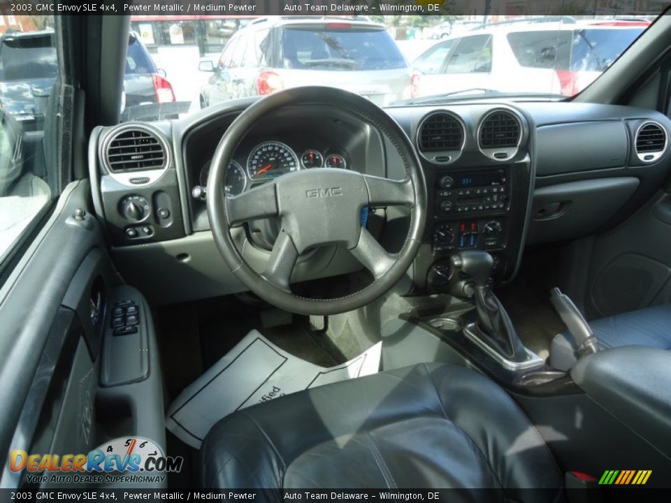2003 GMC Envoy SLE 4x4 Pewter Metallic / Medium Pewter Photo #12