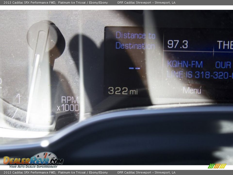 2013 Cadillac SRX Performance FWD Platinum Ice Tricoat / Ebony/Ebony Photo #32