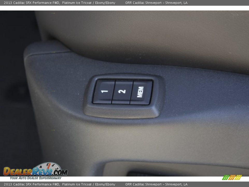 2013 Cadillac SRX Performance FWD Platinum Ice Tricoat / Ebony/Ebony Photo #35