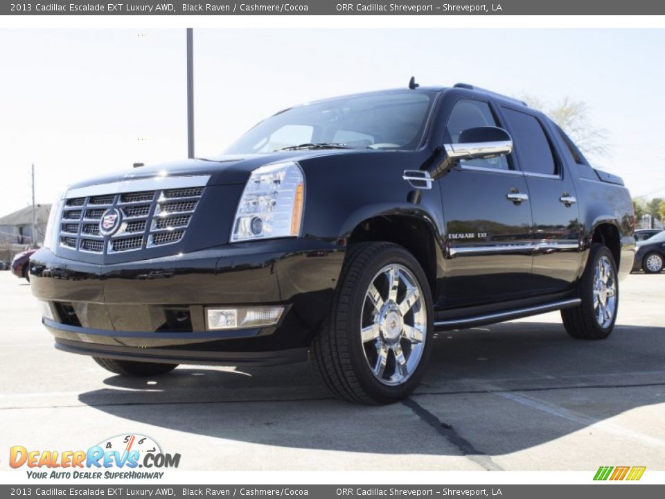 2013 Cadillac Escalade EXT Luxury AWD Black Raven / Cashmere/Cocoa Photo #2