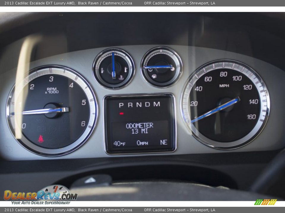 2013 Cadillac Escalade EXT Luxury AWD Gauges Photo #13