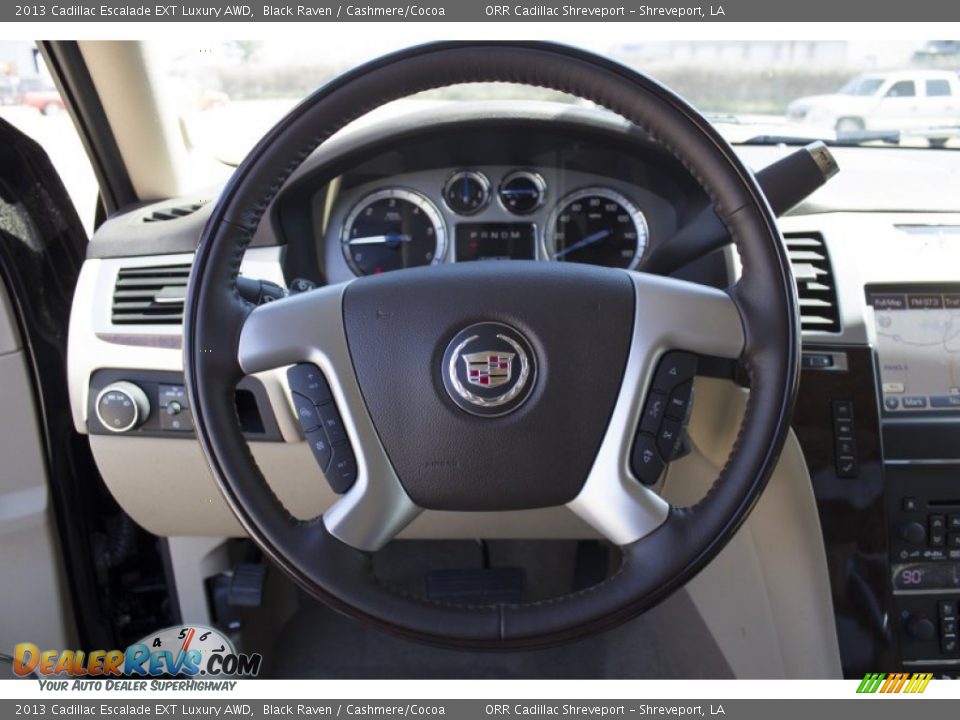 2013 Cadillac Escalade EXT Luxury AWD Steering Wheel Photo #14