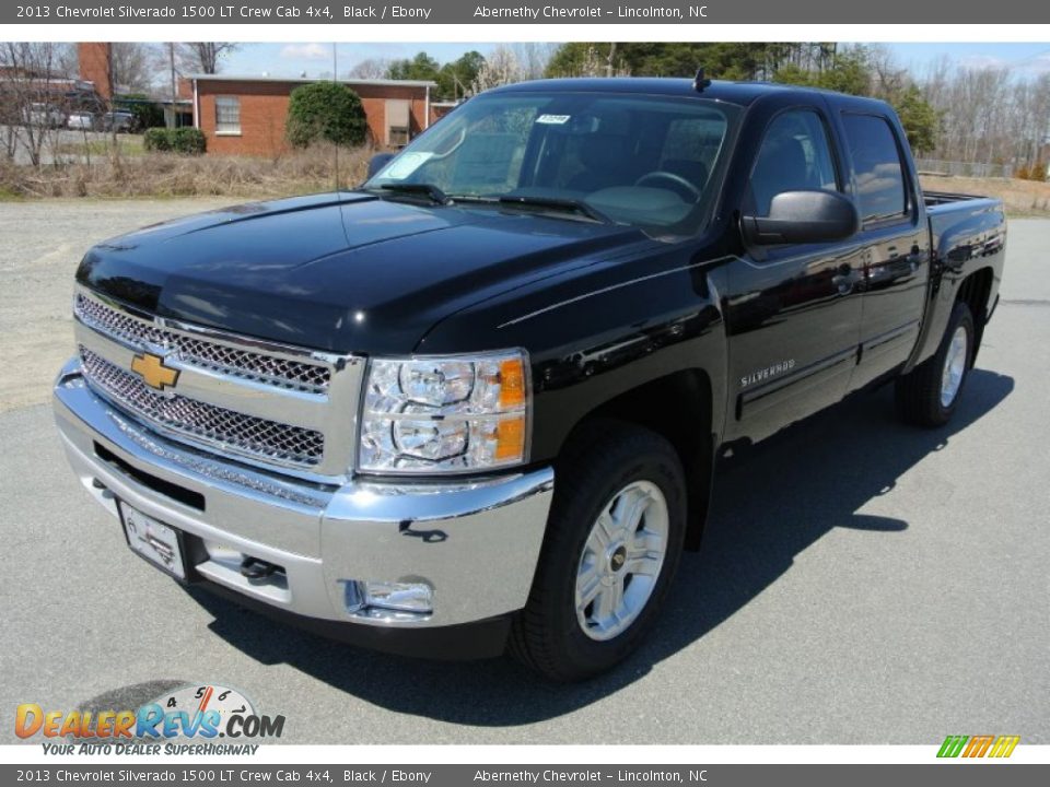 2013 Chevrolet Silverado 1500 LT Crew Cab 4x4 Black / Ebony Photo #2