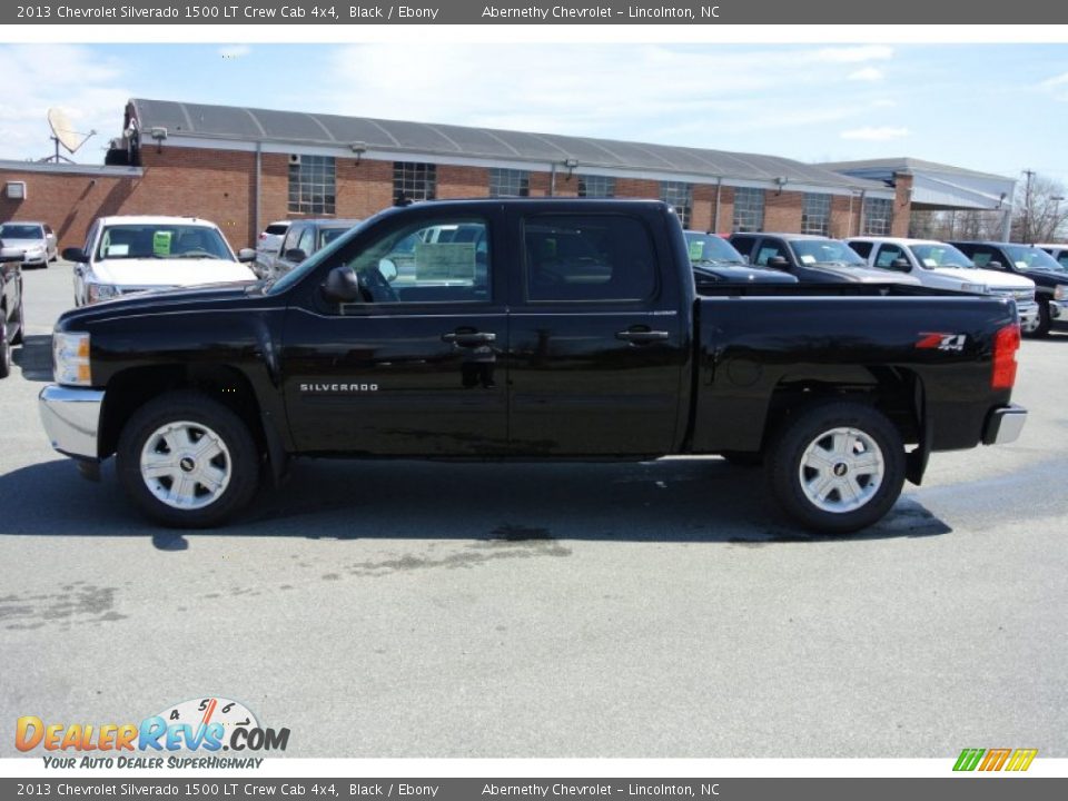 2013 Chevrolet Silverado 1500 LT Crew Cab 4x4 Black / Ebony Photo #3