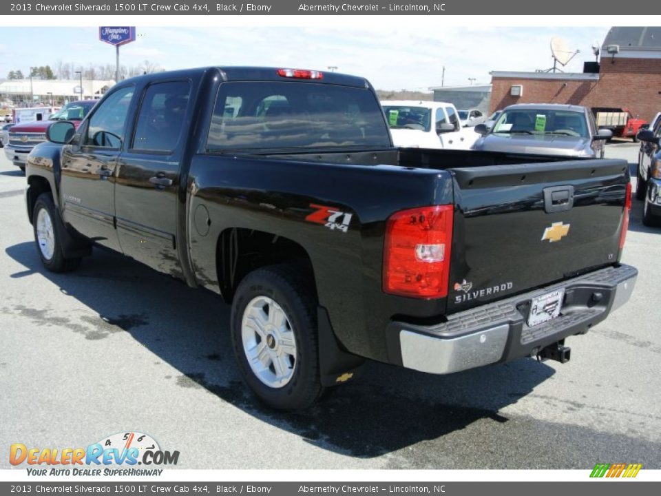 2013 Chevrolet Silverado 1500 LT Crew Cab 4x4 Black / Ebony Photo #4