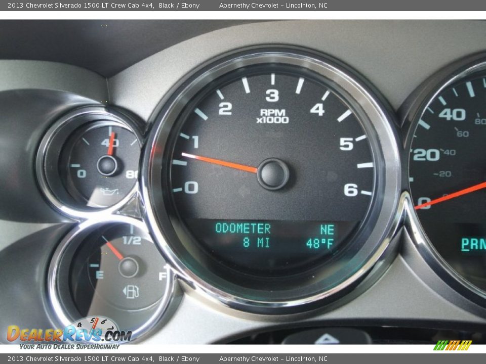 2013 Chevrolet Silverado 1500 LT Crew Cab 4x4 Black / Ebony Photo #13