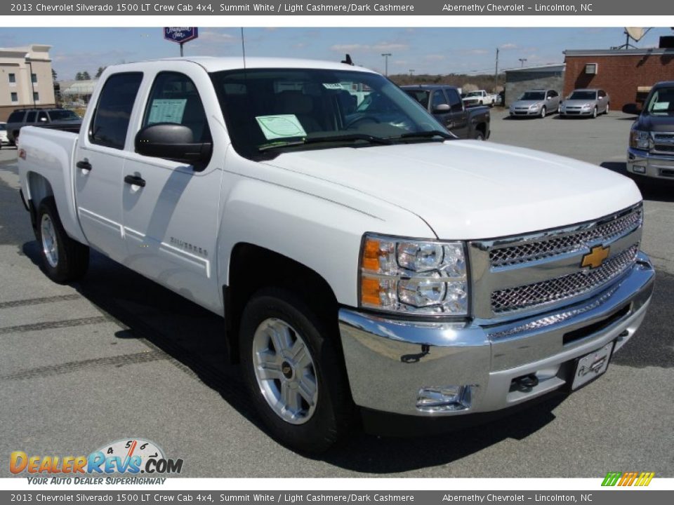 2013 Chevrolet Silverado 1500 LT Crew Cab 4x4 Summit White / Light Cashmere/Dark Cashmere Photo #1