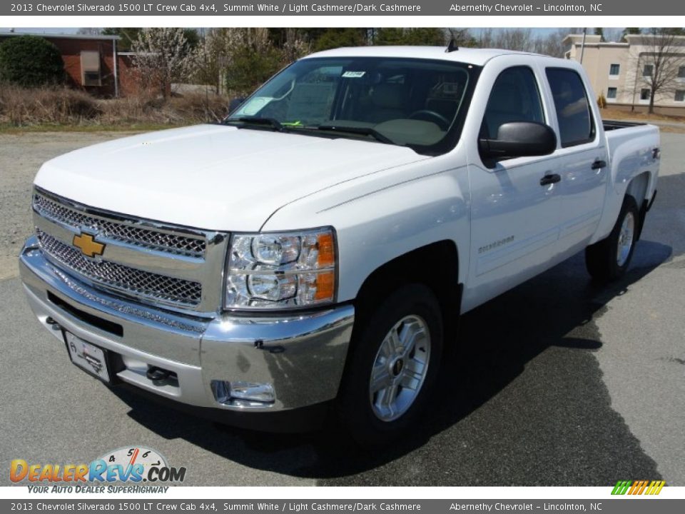 2013 Chevrolet Silverado 1500 LT Crew Cab 4x4 Summit White / Light Cashmere/Dark Cashmere Photo #2