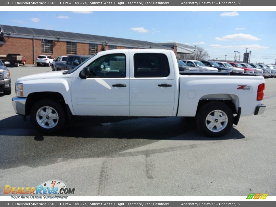 2013 Chevrolet Silverado 1500 LT Crew Cab 4x4 Summit White / Light Cashmere/Dark Cashmere Photo #3