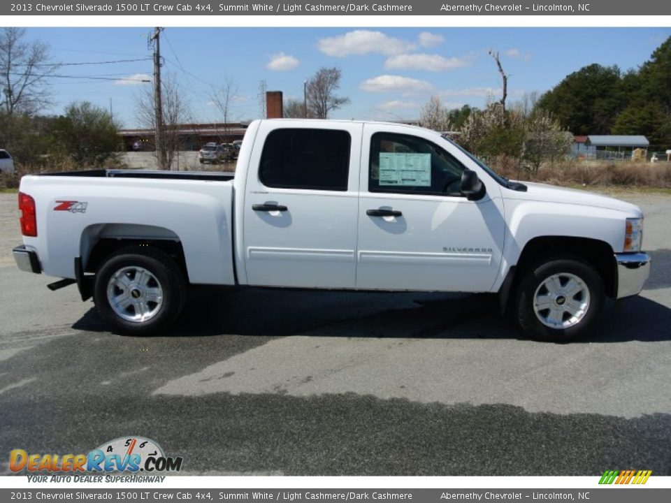 2013 Chevrolet Silverado 1500 LT Crew Cab 4x4 Summit White / Light Cashmere/Dark Cashmere Photo #6