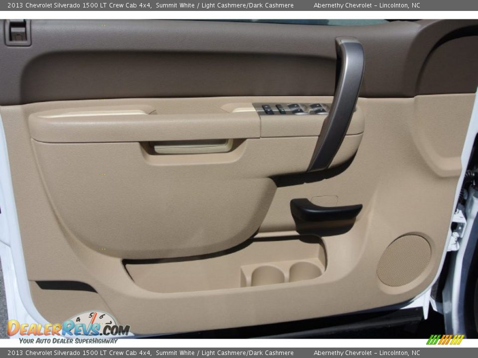 2013 Chevrolet Silverado 1500 LT Crew Cab 4x4 Summit White / Light Cashmere/Dark Cashmere Photo #8