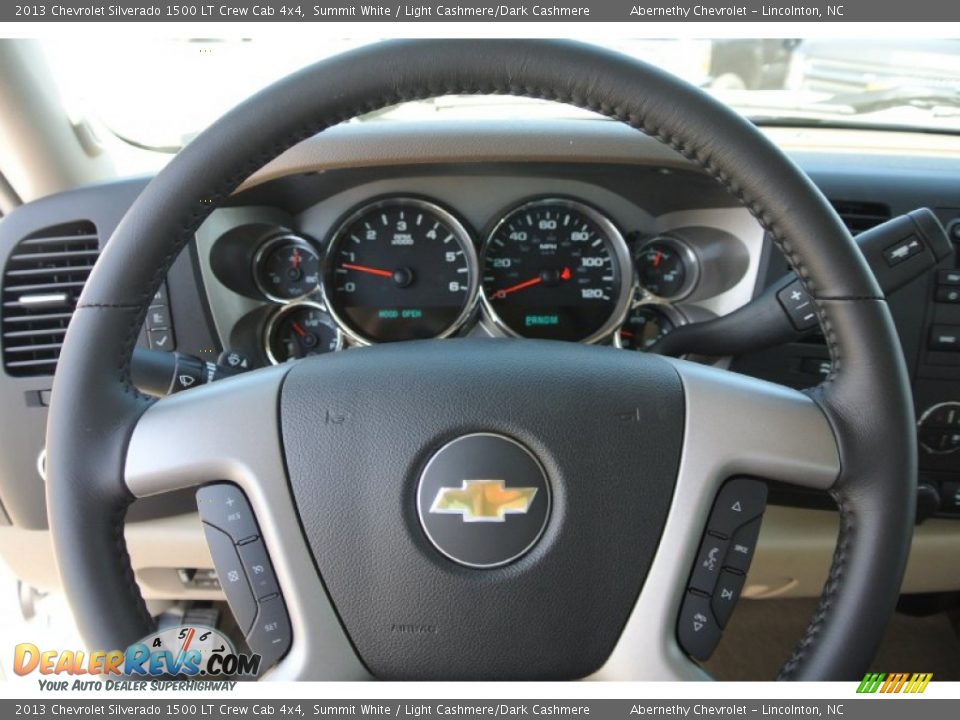 2013 Chevrolet Silverado 1500 LT Crew Cab 4x4 Summit White / Light Cashmere/Dark Cashmere Photo #12