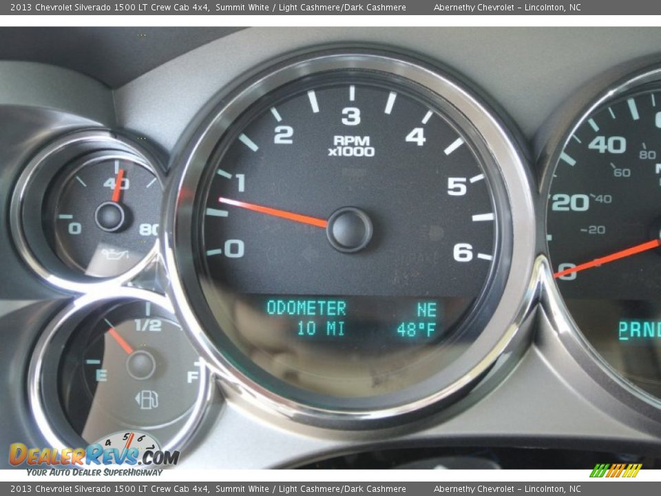 2013 Chevrolet Silverado 1500 LT Crew Cab 4x4 Summit White / Light Cashmere/Dark Cashmere Photo #13