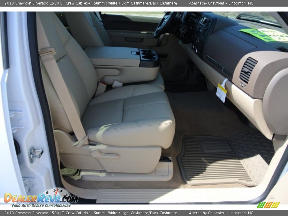 2013 Chevrolet Silverado 1500 LT Crew Cab 4x4 Summit White / Light Cashmere/Dark Cashmere Photo #16