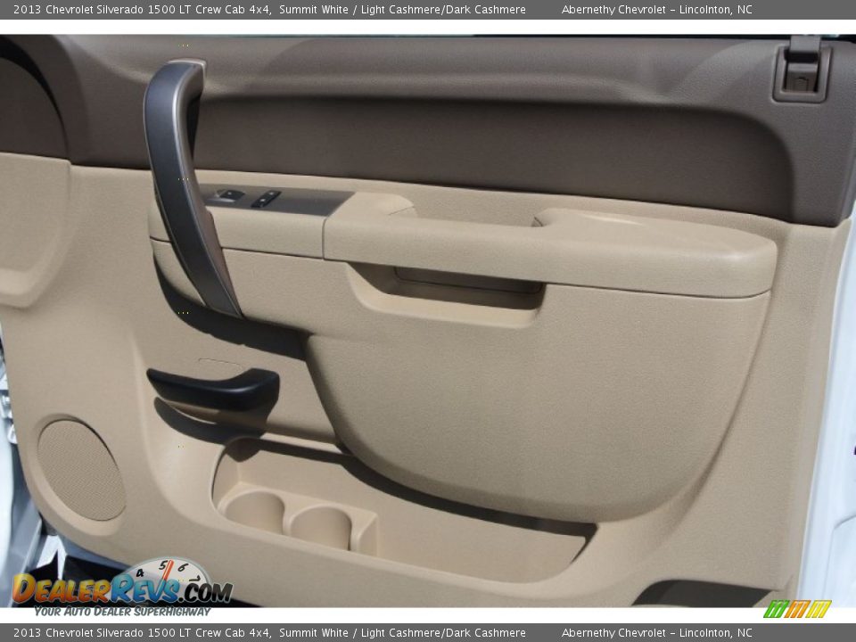 2013 Chevrolet Silverado 1500 LT Crew Cab 4x4 Summit White / Light Cashmere/Dark Cashmere Photo #17