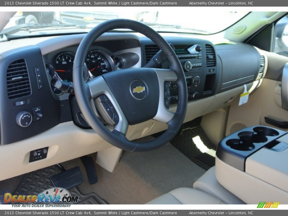 2013 Chevrolet Silverado 1500 LT Crew Cab 4x4 Summit White / Light Cashmere/Dark Cashmere Photo #20
