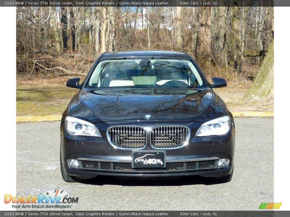 2010 BMW 7 Series 750i xDrive Sedan Dark Graphite Metallic / Oyster/Black Nappa Leather Photo #2