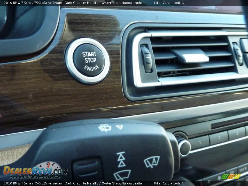 2010 BMW 7 Series 750i xDrive Sedan Dark Graphite Metallic / Oyster/Black Nappa Leather Photo #19