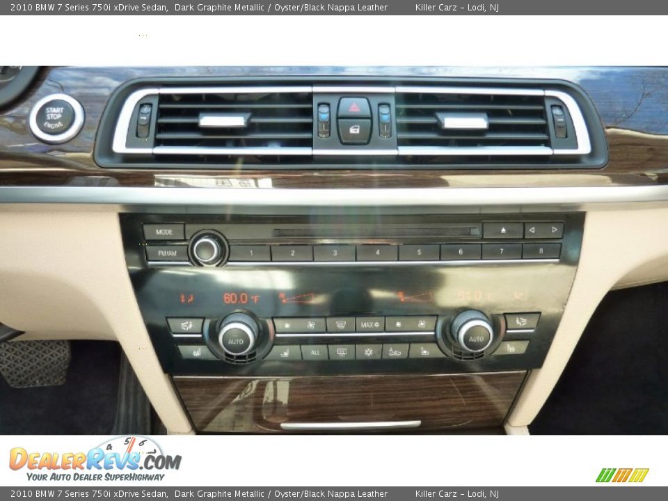 2010 BMW 7 Series 750i xDrive Sedan Dark Graphite Metallic / Oyster/Black Nappa Leather Photo #22
