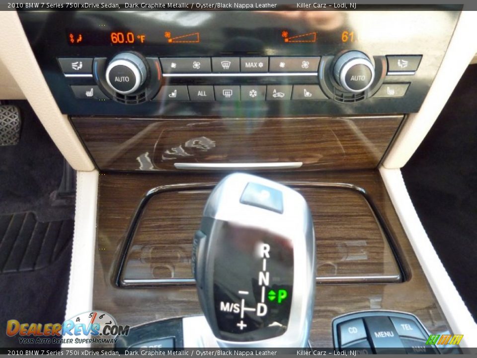 2010 BMW 7 Series 750i xDrive Sedan Dark Graphite Metallic / Oyster/Black Nappa Leather Photo #23