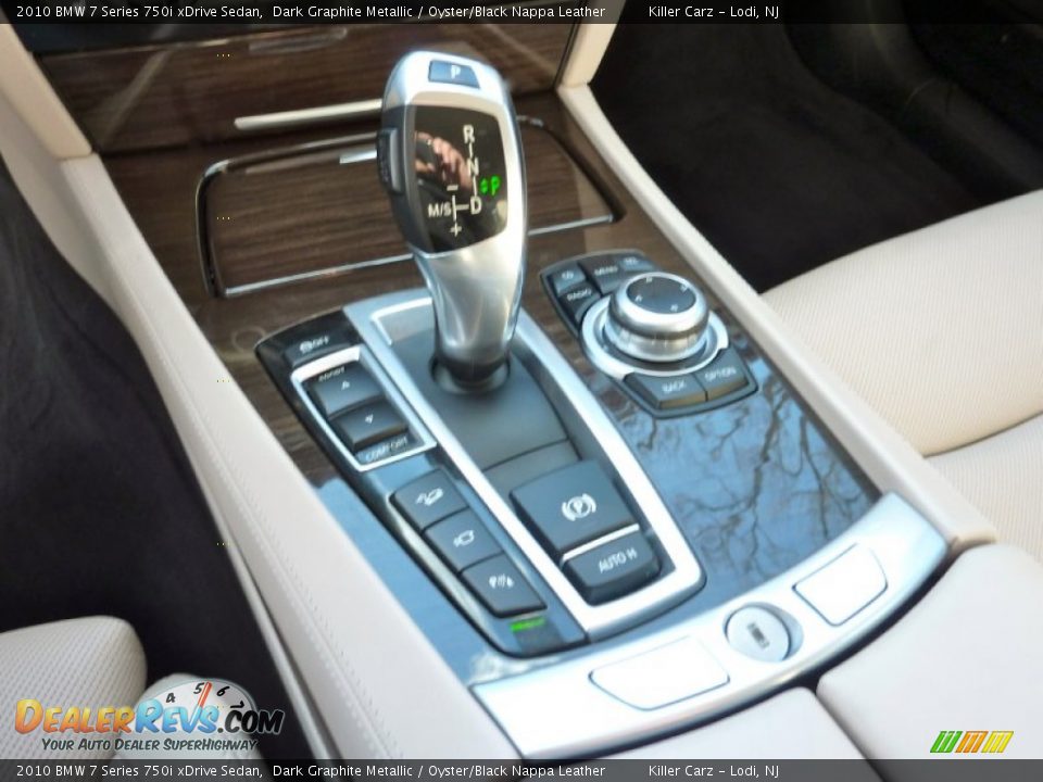 2010 BMW 7 Series 750i xDrive Sedan Dark Graphite Metallic / Oyster/Black Nappa Leather Photo #24