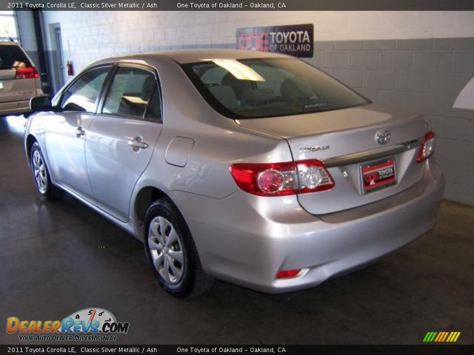 2011 Toyota Corolla LE Classic Silver Metallic / Ash Photo #3