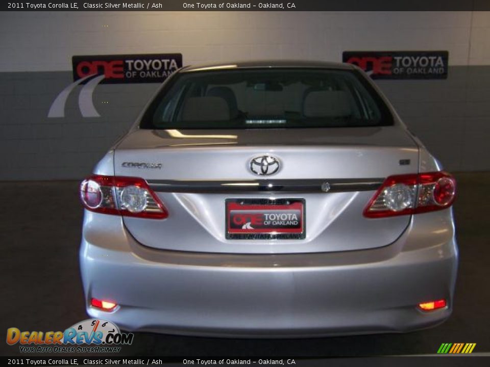 2011 Toyota Corolla LE Classic Silver Metallic / Ash Photo #5