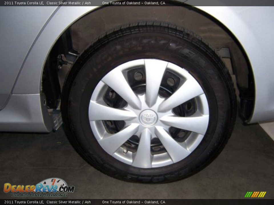 2011 Toyota Corolla LE Classic Silver Metallic / Ash Photo #11