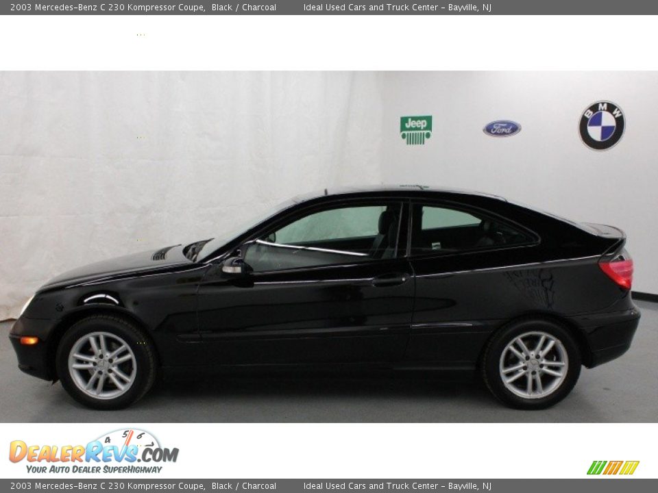 2003 Mercedes-Benz C 230 Kompressor Coupe Black / Charcoal Photo #2
