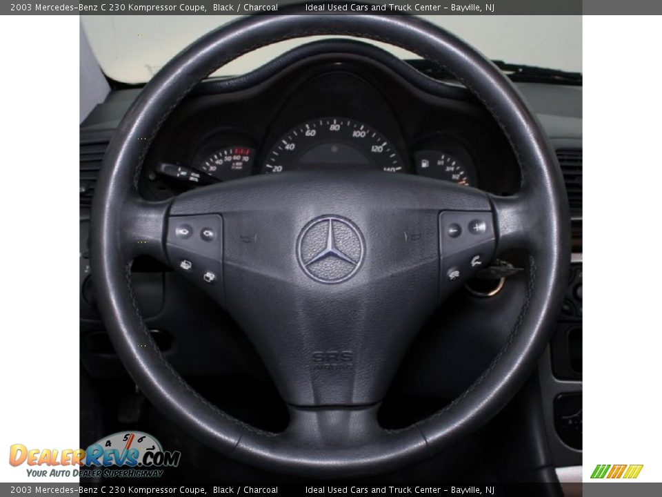 2003 Mercedes-Benz C 230 Kompressor Coupe Black / Charcoal Photo #3