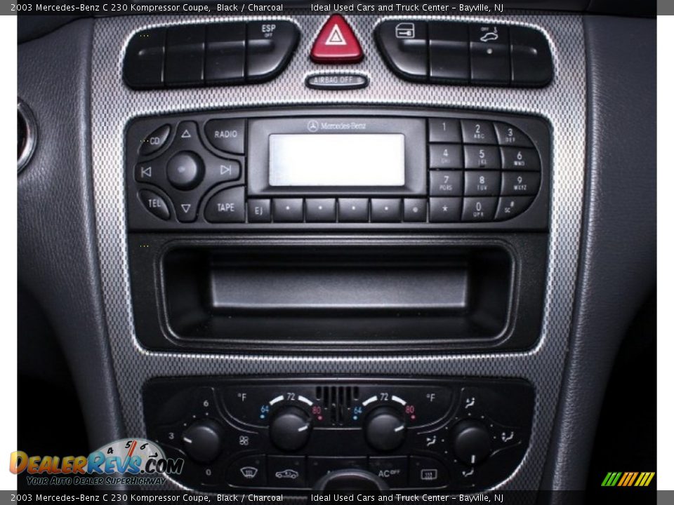 2003 Mercedes-Benz C 230 Kompressor Coupe Black / Charcoal Photo #6