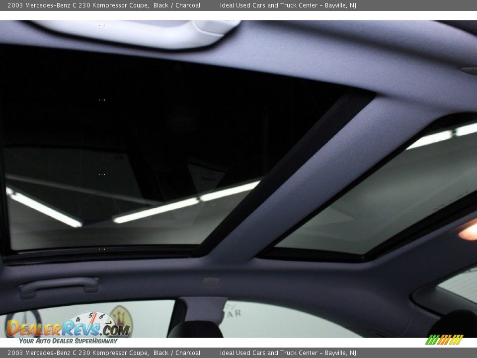 2003 Mercedes-Benz C 230 Kompressor Coupe Black / Charcoal Photo #10