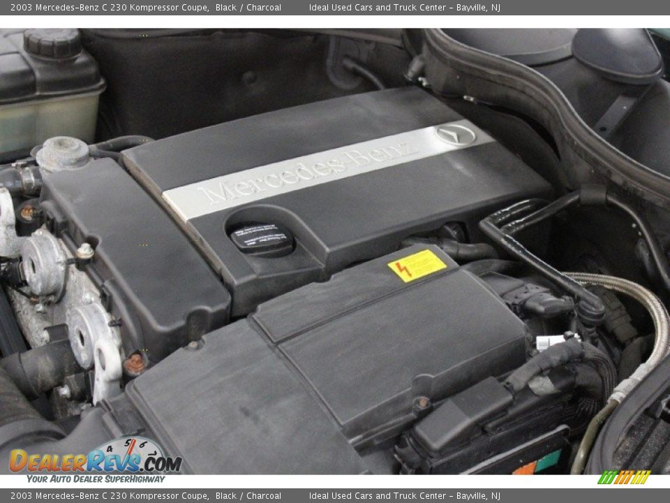 2003 Mercedes-Benz C 230 Kompressor Coupe Black / Charcoal Photo #14