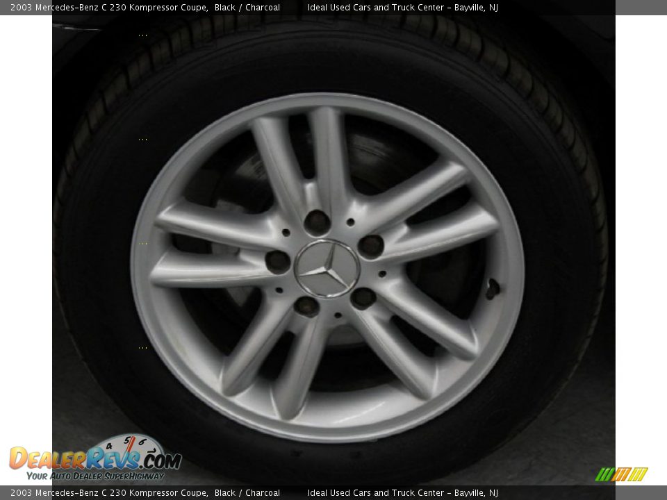 2003 Mercedes-Benz C 230 Kompressor Coupe Black / Charcoal Photo #15